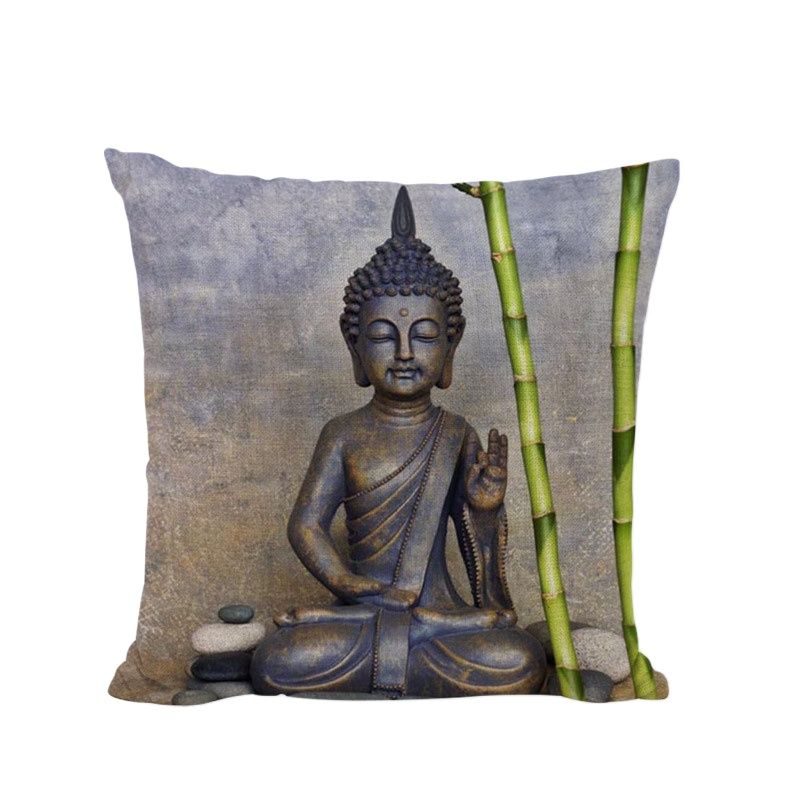 Buddha Cushion Covers Indian Bohemia Cojines Decorativos Elephant Pillowcase Couch Car Seat Home Decor Throw Pillow Cover