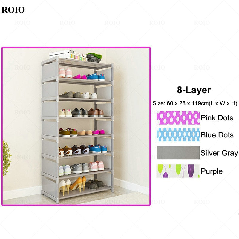 New Simple Shoe Rack Handrial Sturdy Removable Hallway Shoe Rack Space-saving Organizer Stand Holder Home Furniture Shoe Cabinet