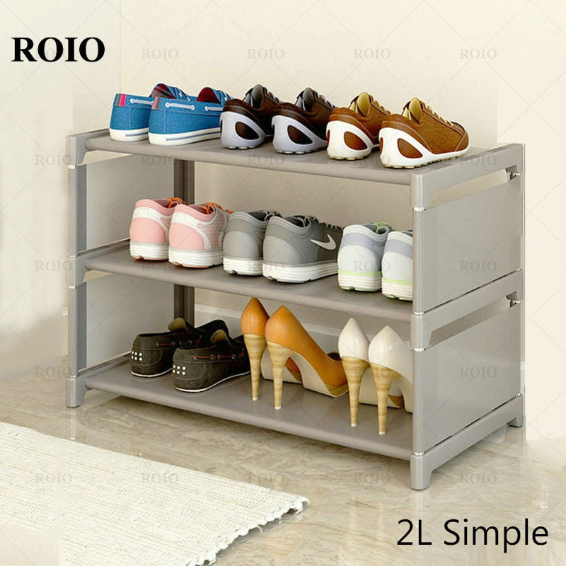 New Simple Shoe Rack Handrial Sturdy Removable Hallway Shoe Rack Space-saving Organizer Stand Holder Home Furniture Shoe Cabinet