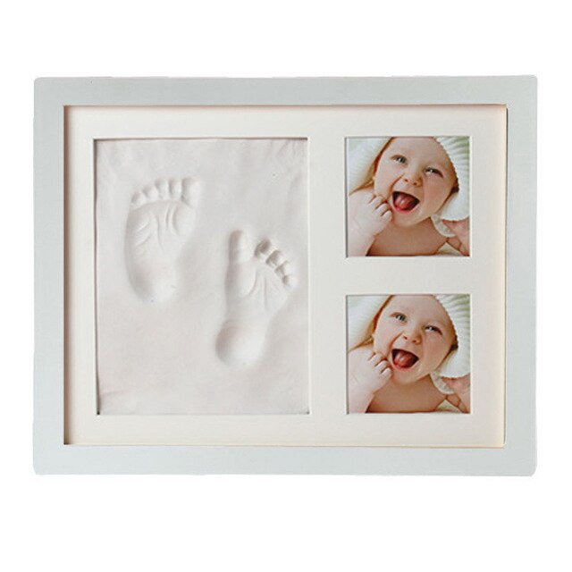 Newborn Baby Handprint Footprint Kit Casting Infant Baby DIY Non-toxic Souvenirs Gifts Imprint Soft Clay Inkpad for Baby