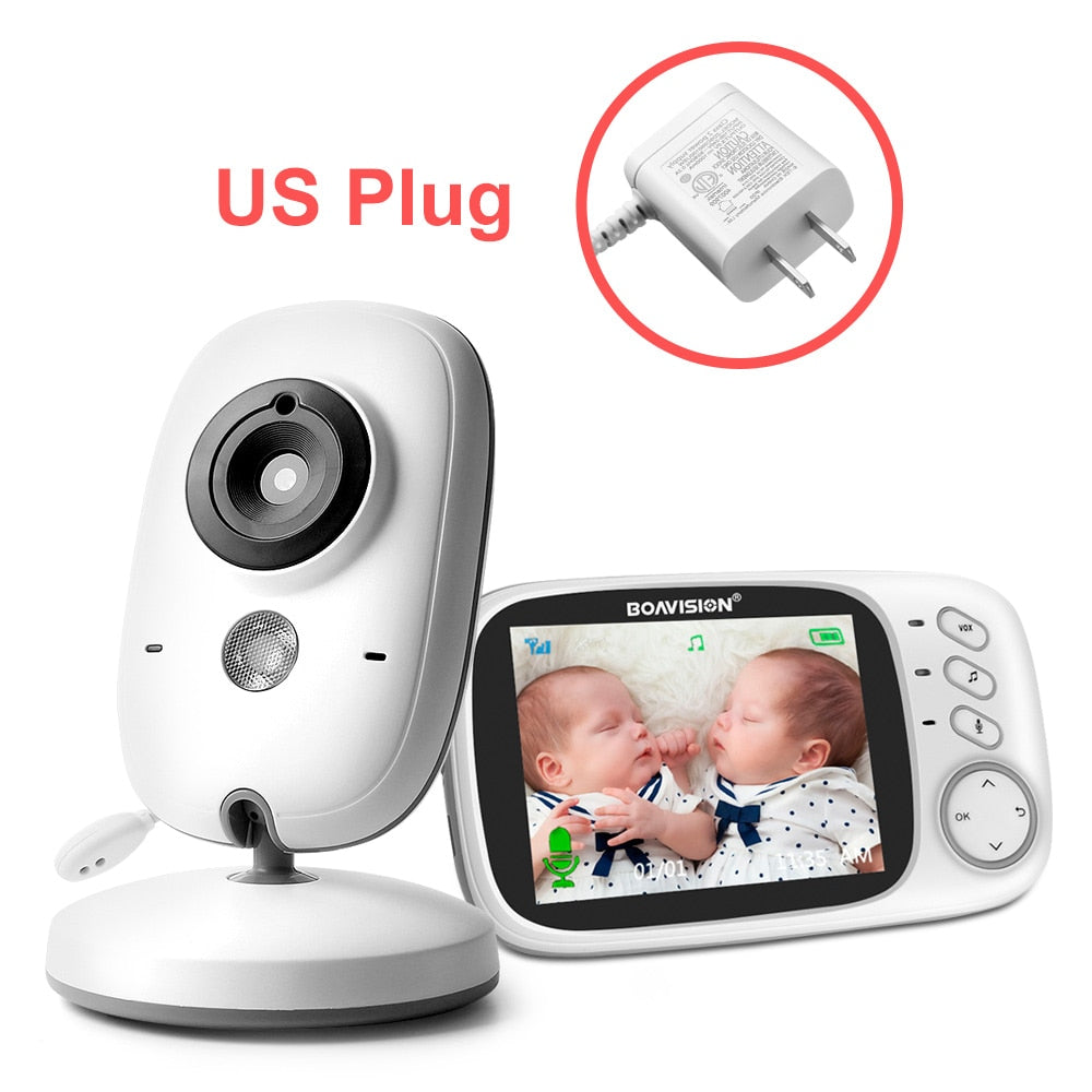 VB603 Video Baby Monitor 2.4G Wireless With 3.2 Inches LCD 2 Way Audio Talk Night Vision Surveillance Security Camera Babysitter