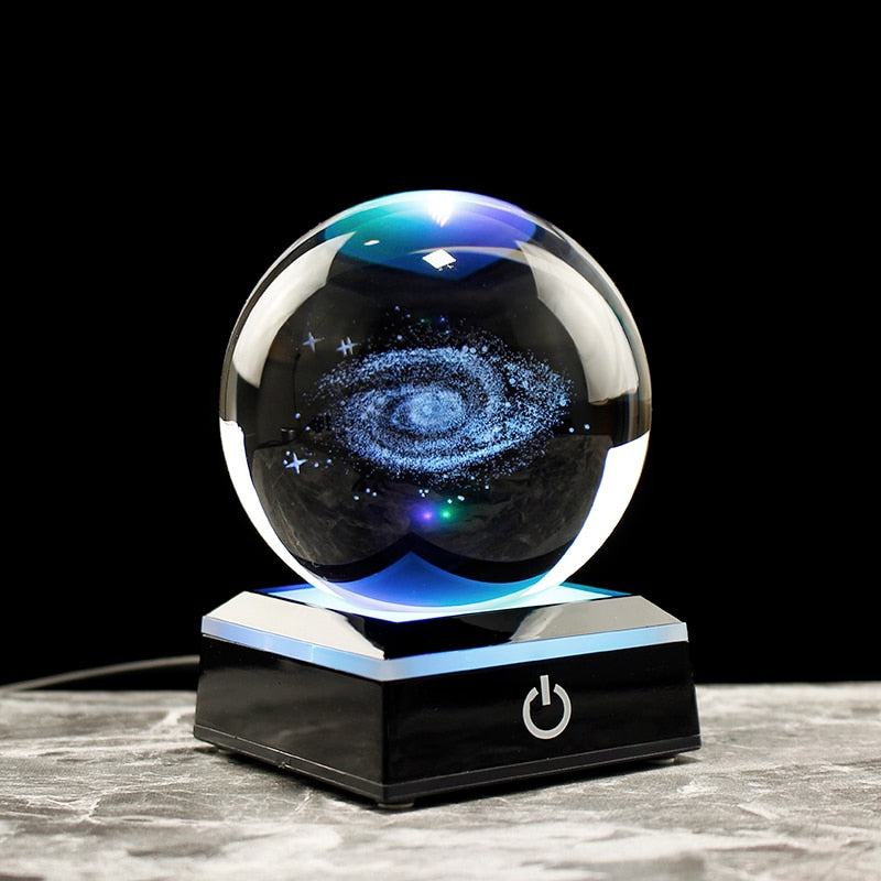 Astronomy 3D Solar System Ball Crystal Globe Planets Model Sphere Home Decoration Accessories