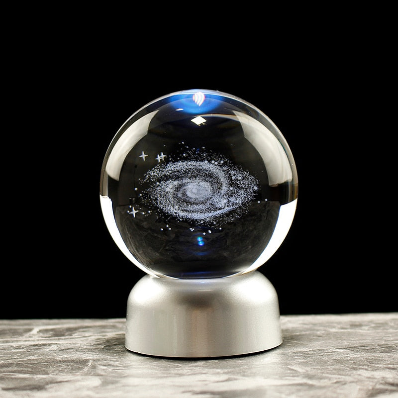 Astronomy 3D Solar System Ball Crystal Globe Planets Model Sphere Home Decoration Accessories