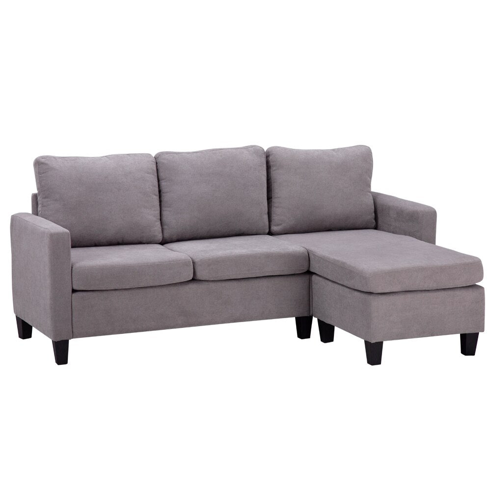 Two Colors  Double Chaise Longue Combination Sofa  Model Room Sofa Set (194 x 126 x 89)cm for Livingroom