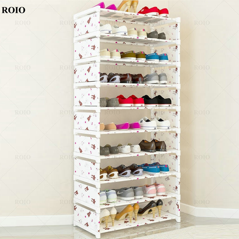 New Simple Shoe Rack Handrial Sturdy Removable Hallway Shoe Rack Space-saving Organizer Stand Holder Home Furniture Shoe Cabinet