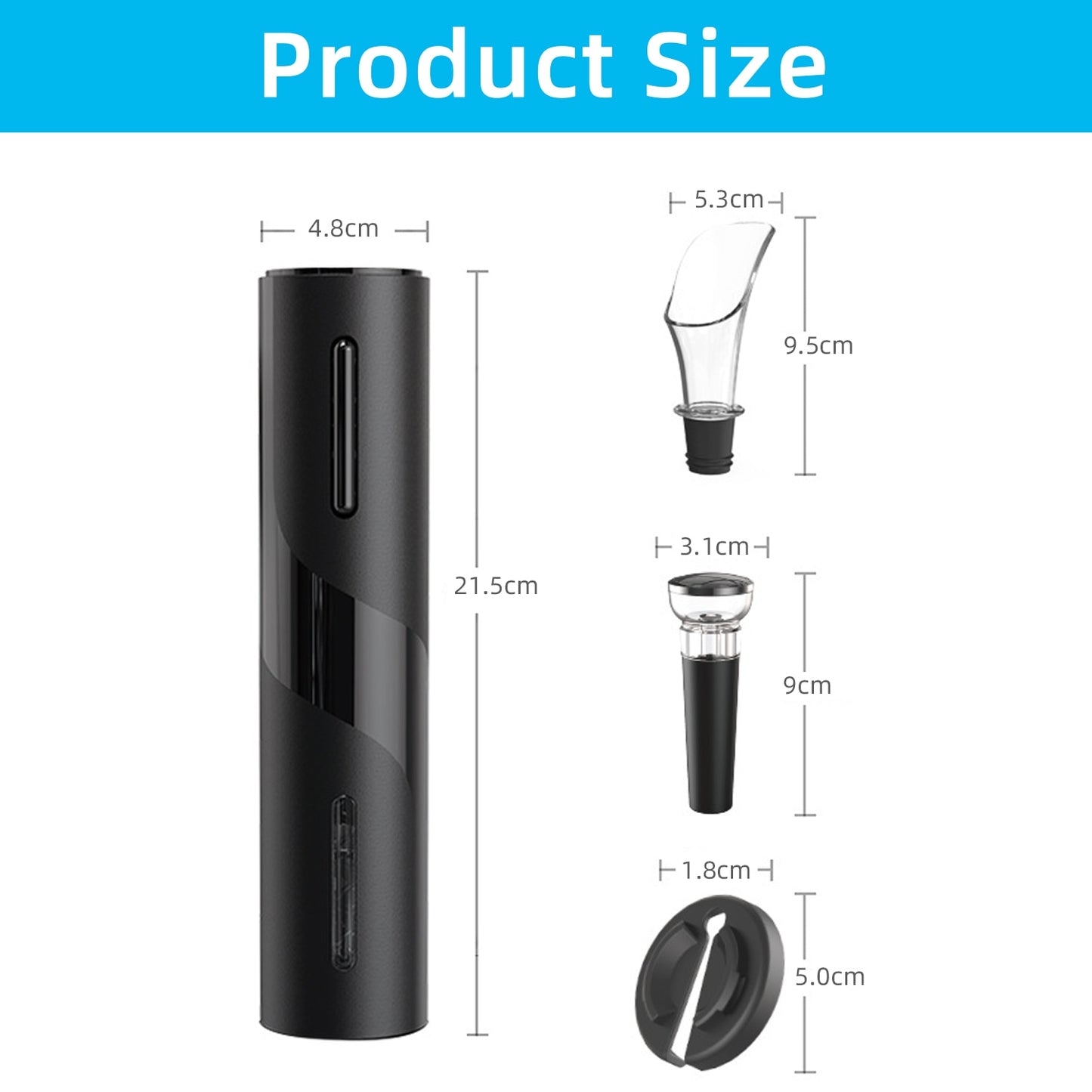 Electric Wine Opener Automatic Corkscrew Wine Openers for Beer Rechargeable Bottle Opener Foil Cutter Kitchen Bar Can Opener