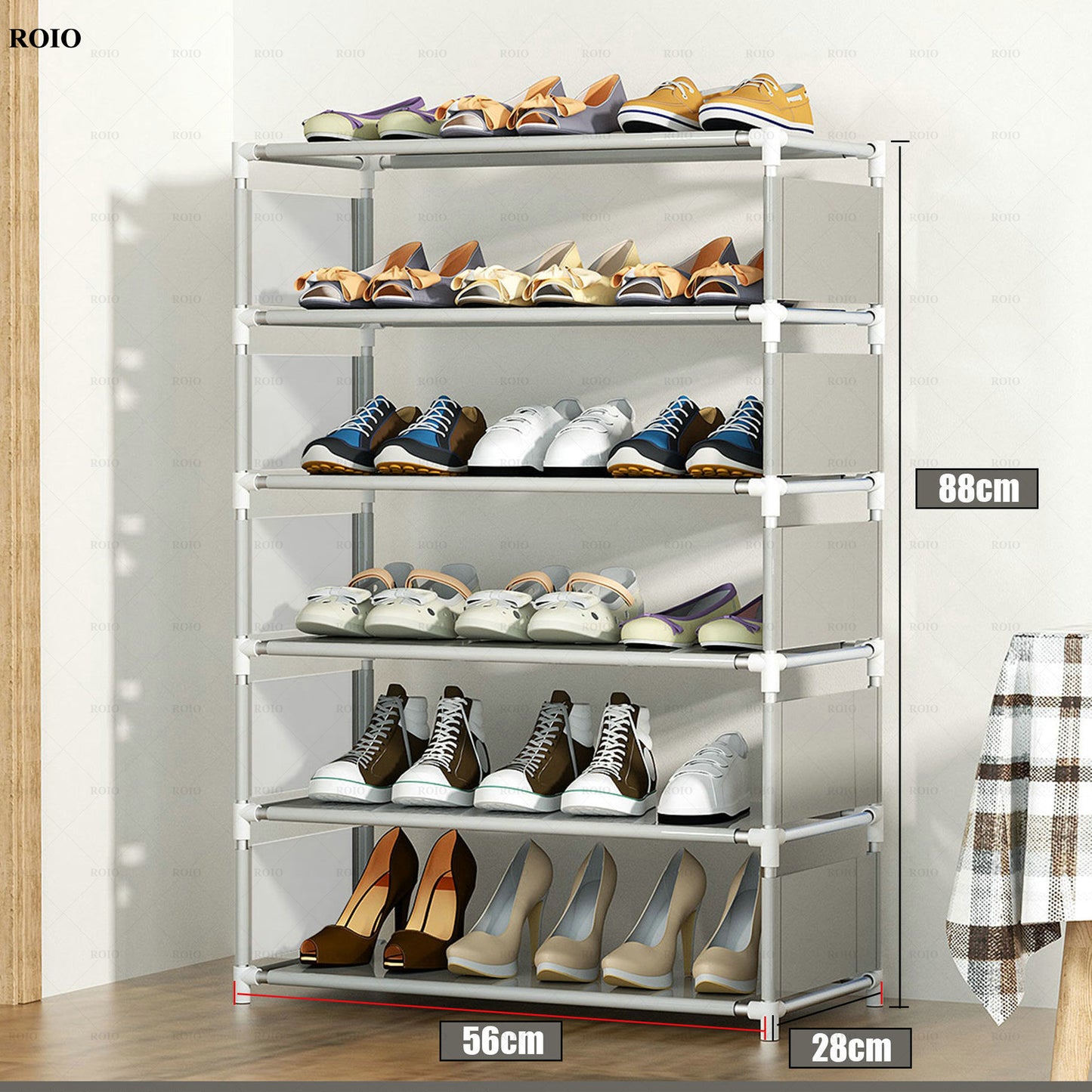 New Simple Shoe Rack Handrial Sturdy Removable Hallway Shoe Rack Space-saving Organizer Stand Holder Home Furniture Shoe Cabinet