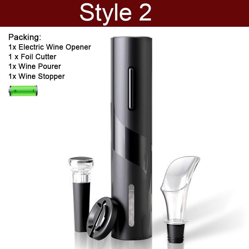 Electric Wine Opener Automatic Corkscrew Wine Openers for Beer Rechargeable Bottle Opener Foil Cutter Kitchen Bar Can Opener