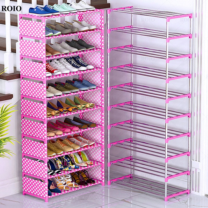 New Simple Shoe Rack Handrial Sturdy Removable Hallway Shoe Rack Space-saving Organizer Stand Holder Home Furniture Shoe Cabinet