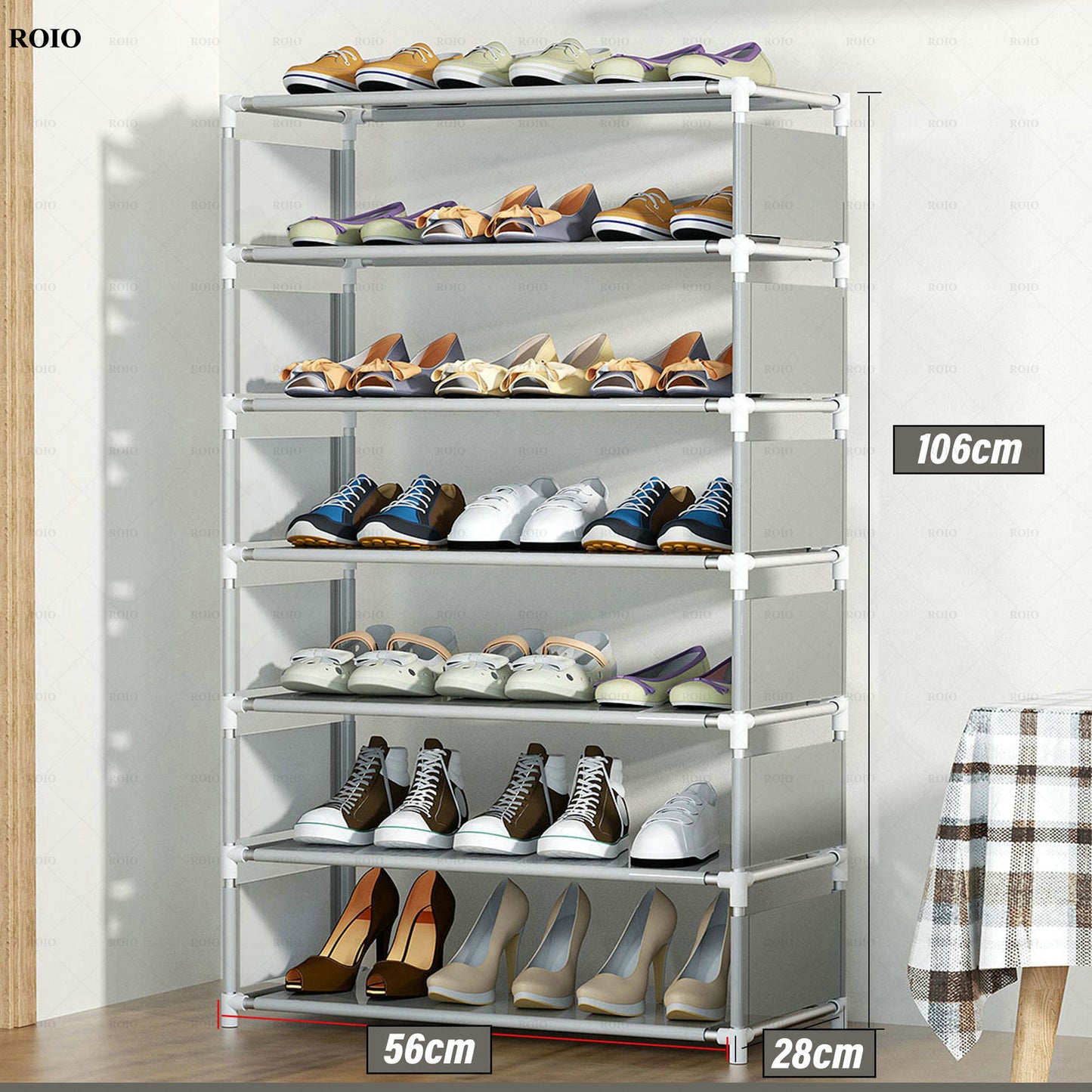 New Simple Shoe Rack Handrial Sturdy Removable Hallway Shoe Rack Space-saving Organizer Stand Holder Home Furniture Shoe Cabinet