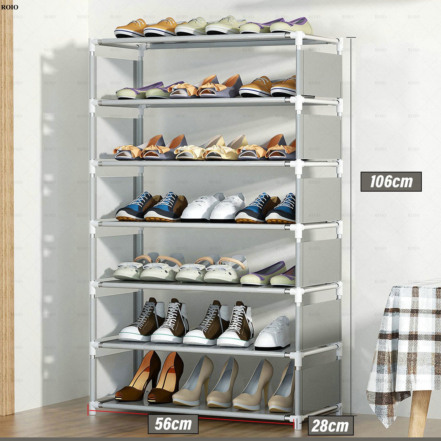 New Simple Shoe Rack Handrial Sturdy Removable Hallway Shoe Rack Space-saving Organizer Stand Holder Home Furniture Shoe Cabinet