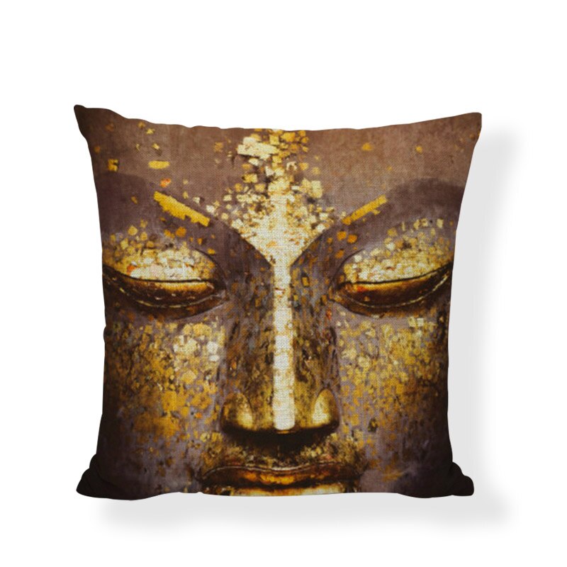 Buddha Cushion Covers Indian Bohemia Cojines Decorativos Elephant Pillowcase Couch Car Seat Home Decor Throw Pillow Cover