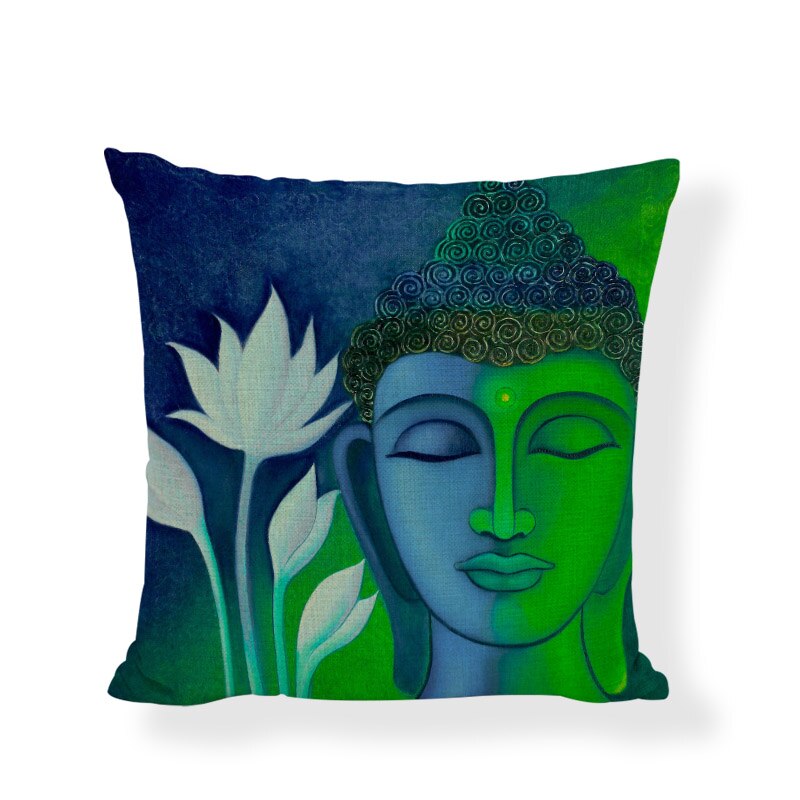 Buddha Cushion Covers Indian Bohemia Cojines Decorativos Elephant Pillowcase Couch Car Seat Home Decor Throw Pillow Cover