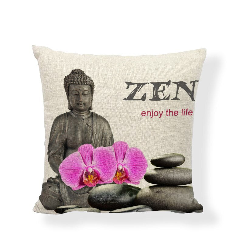 Buddha Cushion Covers Indian Bohemia Cojines Decorativos Elephant Pillowcase Couch Car Seat Home Decor Throw Pillow Cover