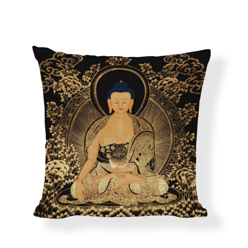 Buddha Cushion Covers Indian Bohemia Cojines Decorativos Elephant Pillowcase Couch Car Seat Home Decor Throw Pillow Cover