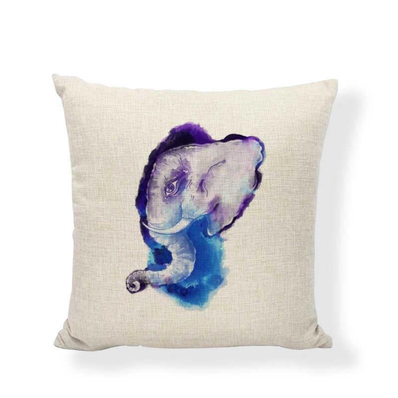 Buddha Cushion Covers Indian Bohemia Cojines Decorativos Elephant Pillowcase Couch Car Seat Home Decor Throw Pillow Cover