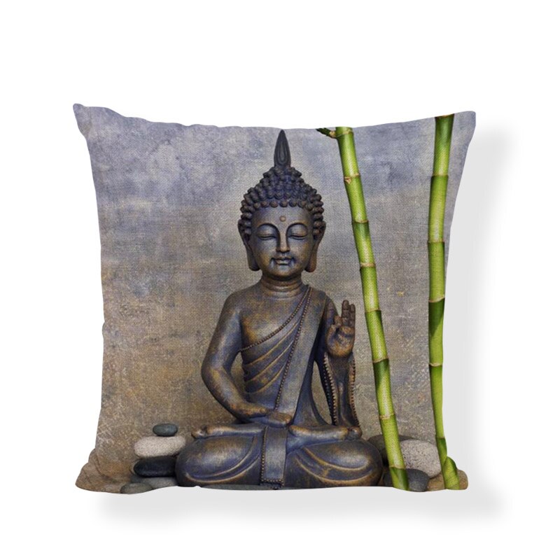 Buddha Cushion Covers Indian Bohemia Cojines Decorativos Elephant Pillowcase Couch Car Seat Home Decor Throw Pillow Cover