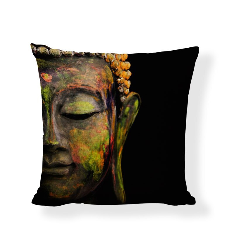 Buddha Cushion Covers Indian Bohemia Cojines Decorativos Elephant Pillowcase Couch Car Seat Home Decor Throw Pillow Cover