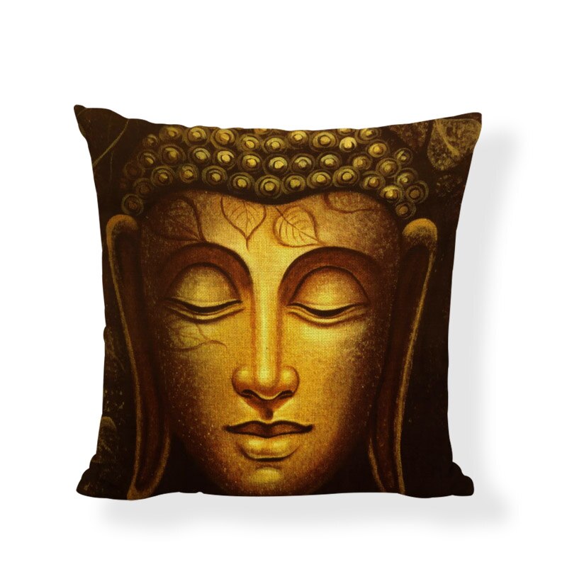 Buddha Cushion Covers Indian Bohemia Cojines Decorativos Elephant Pillowcase Couch Car Seat Home Decor Throw Pillow Cover