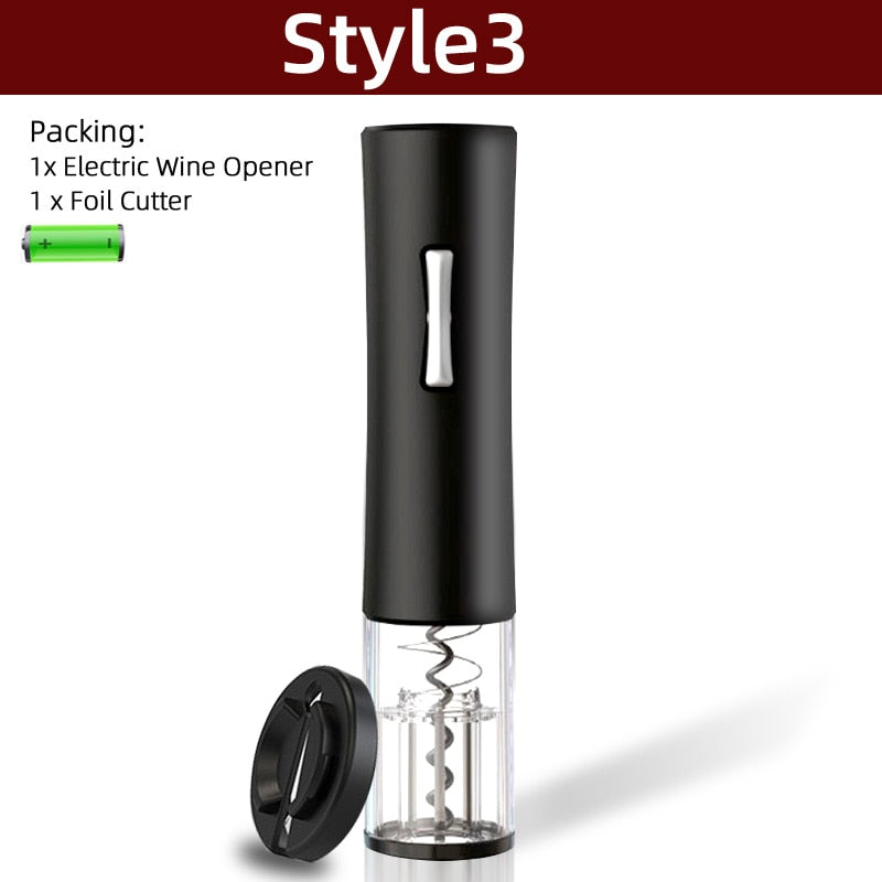 Electric Wine Opener Automatic Corkscrew Wine Openers for Beer Rechargeable Bottle Opener Foil Cutter Kitchen Bar Can Opener