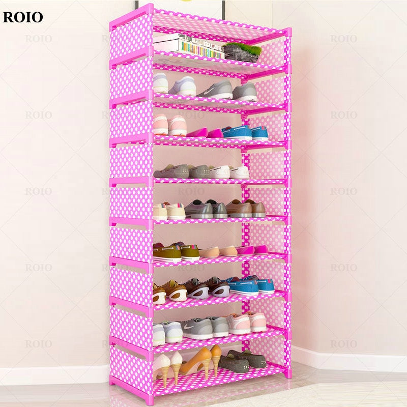 New Simple Shoe Rack Handrial Sturdy Removable Hallway Shoe Rack Space-saving Organizer Stand Holder Home Furniture Shoe Cabinet