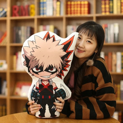 48cm My Hero Academia Anime Boku no Hero Academia Plush Toy Midoriya Bakugo Shoto Ochaco Uniform Anime Pillow Plush Doll