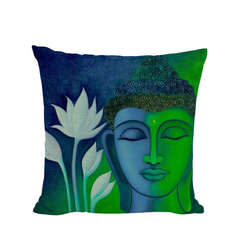 Buddha Cushion Covers Indian Bohemia Cojines Decorativos Elephant Pillowcase Couch Car Seat Home Decor Throw Pillow Cover