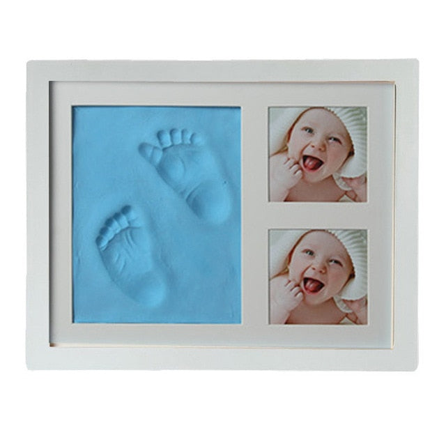 Newborn Baby Handprint Footprint Kit Casting Infant Baby DIY Non-toxic Souvenirs Gifts Imprint Soft Clay Inkpad for Baby