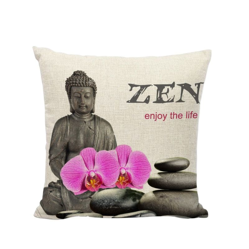 Buddha Cushion Covers Indian Bohemia Cojines Decorativos Elephant Pillowcase Couch Car Seat Home Decor Throw Pillow Cover