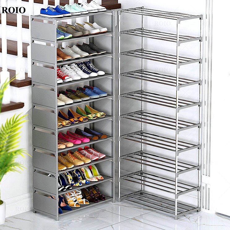 New Simple Shoe Rack Handrial Sturdy Removable Hallway Shoe Rack Space-saving Organizer Stand Holder Home Furniture Shoe Cabinet