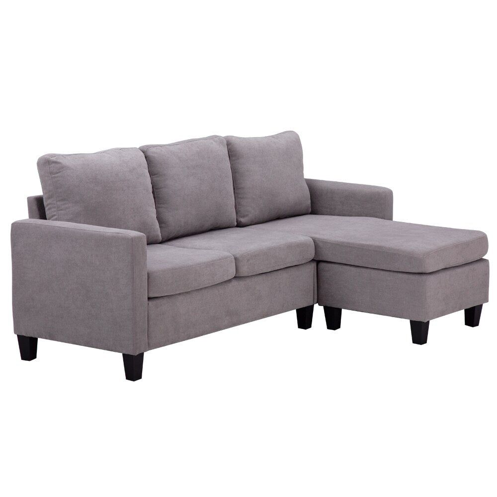 Two Colors  Double Chaise Longue Combination Sofa  Model Room Sofa Set (194 x 126 x 89)cm for Livingroom