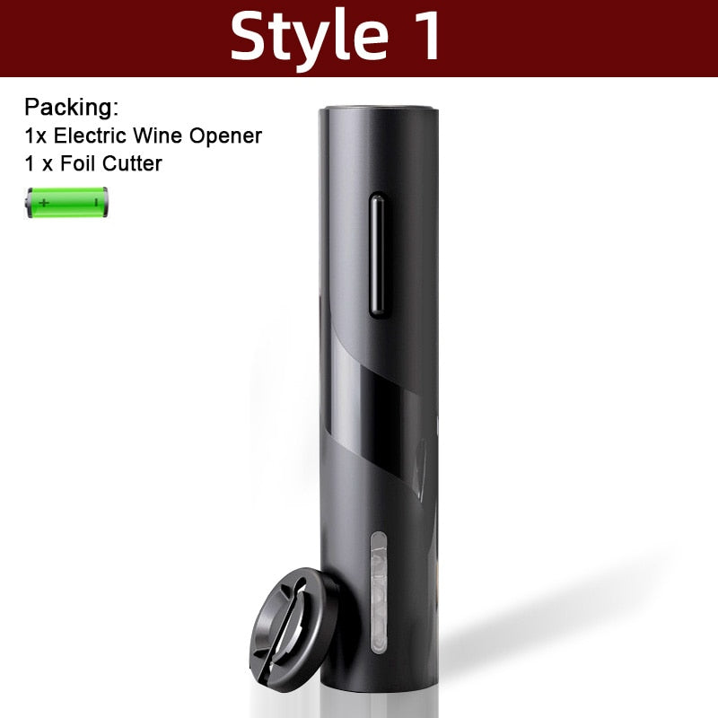 Electric Wine Opener Automatic Corkscrew Wine Openers for Beer Rechargeable Bottle Opener Foil Cutter Kitchen Bar Can Opener