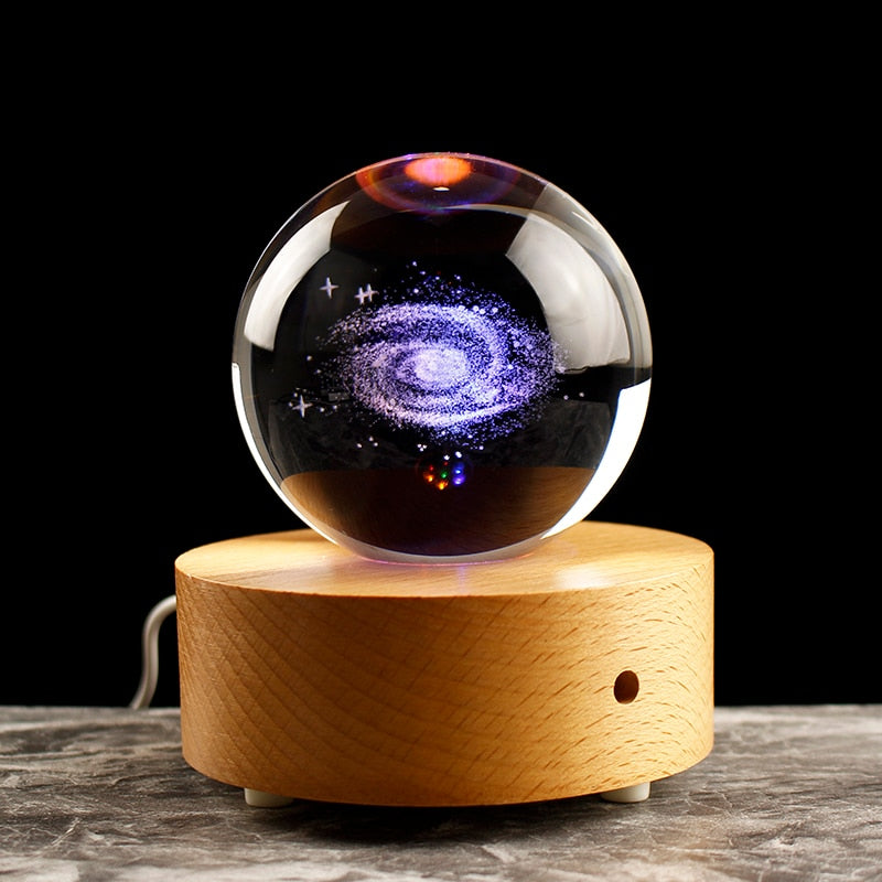 Astronomy 3D Solar System Ball Crystal Globe Planets Model Sphere Home Decoration Accessories