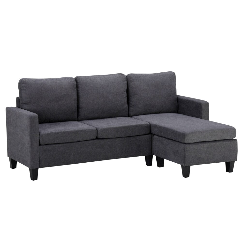 Two Colors  Double Chaise Longue Combination Sofa  Model Room Sofa Set (194 x 126 x 89)cm for Livingroom