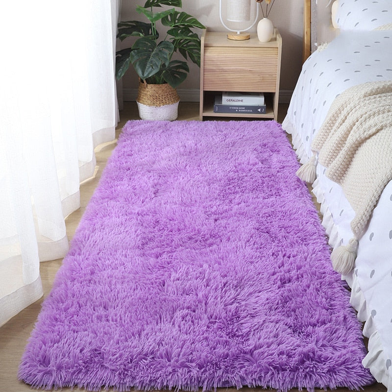 40*60cm/50*80cm Warm Carpet Bedroom Bedside Blanket Home Living Room Girl Room Plush Blanket Under The Bed