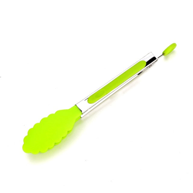 Kitchen Accessories plastic Silicone Kitchen Cooking Salad Serving Stainless Steel Handle Utensil Kitchen Tools Kitchen Gadgets