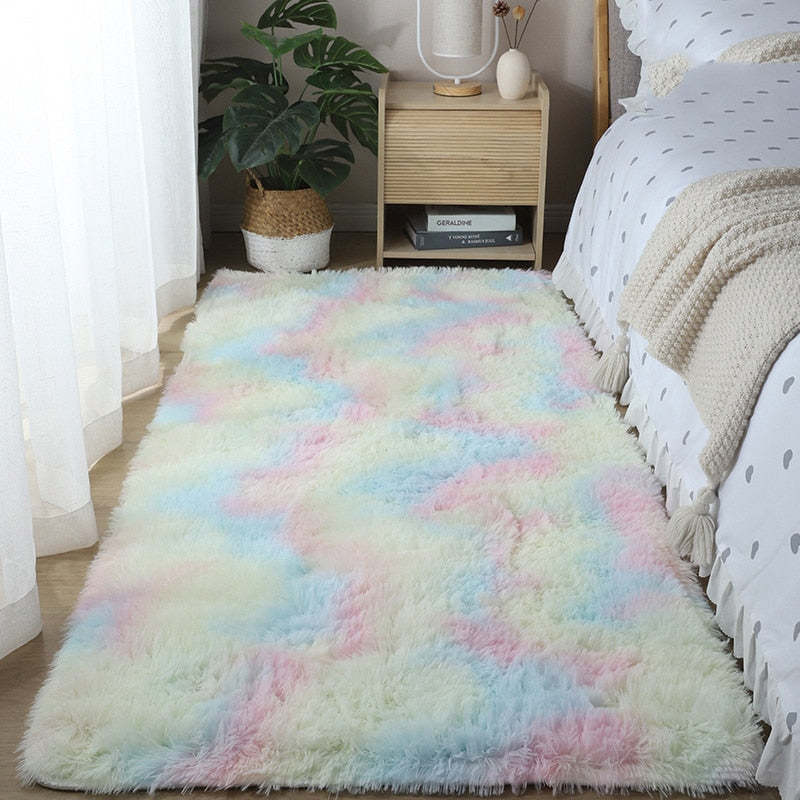 40*60cm/50*80cm Warm Carpet Bedroom Bedside Blanket Home Living Room Girl Room Plush Blanket Under The Bed