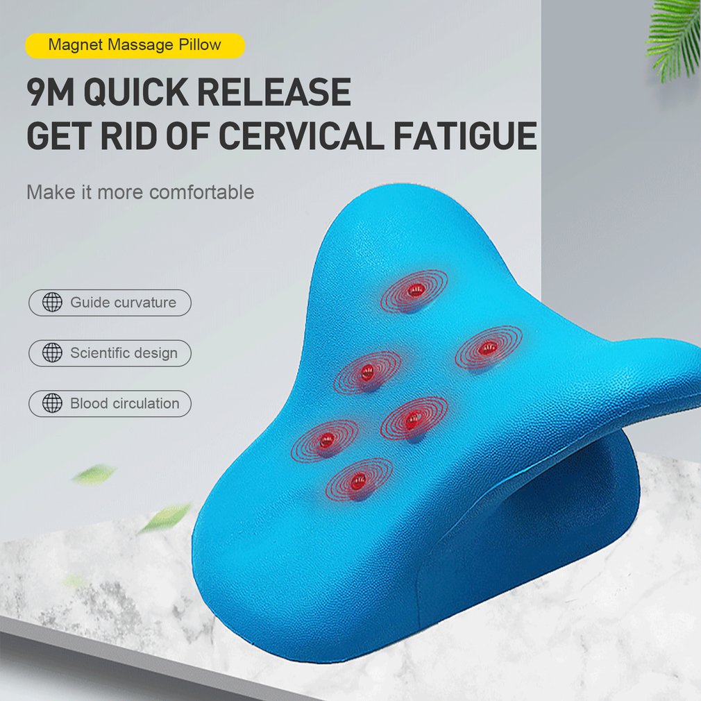 Cervical Neck Shoulder Stretcher Massage Pillow Traction Device Muscle Relaxation Relieve  Pain Cervical Spine Correction