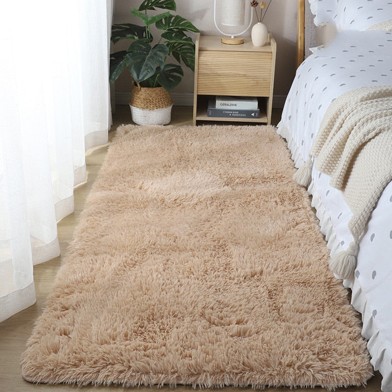 40*60cm/50*80cm Warm Carpet Bedroom Bedside Blanket Home Living Room Girl Room Plush Blanket Under The Bed