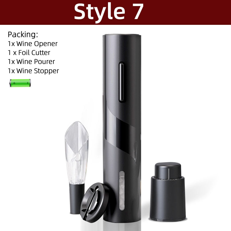 Electric Wine Opener Automatic Corkscrew Wine Openers for Beer Rechargeable Bottle Opener Foil Cutter Kitchen Bar Can Opener