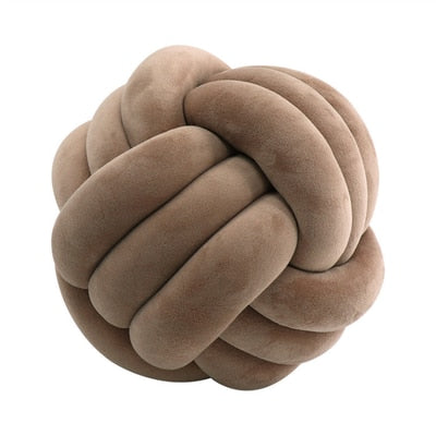 Hand Knot Cushion Sofa Throw Pillow Soft Round Handmade Knotted Ball Car Bedding Stuffed Pillow Bed Living Room Chair Home Decor