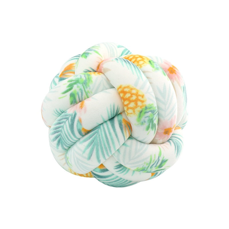 Hand Knot Cushion Sofa Throw Pillow Soft Round Handmade Knotted Ball Car Bedding Stuffed Pillow Bed Living Room Chair Home Decor