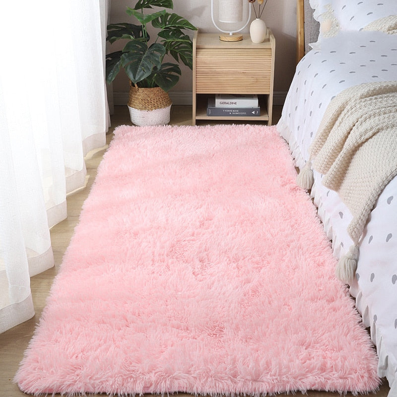 40*60cm/50*80cm Warm Carpet Bedroom Bedside Blanket Home Living Room Girl Room Plush Blanket Under The Bed