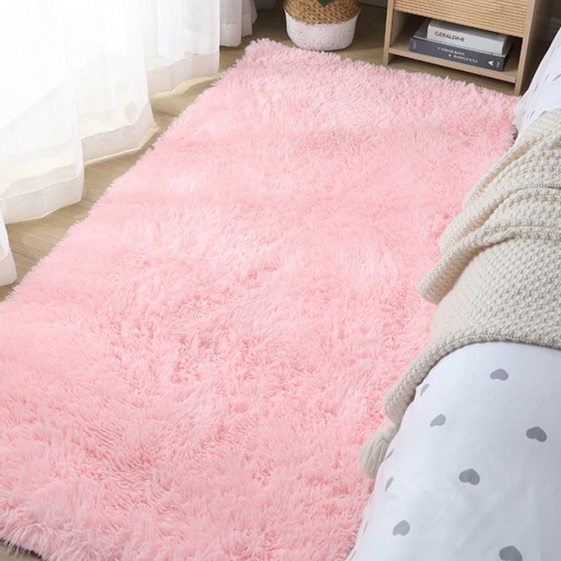 40*60cm/50*80cm Warm Carpet Bedroom Bedside Blanket Home Living Room Girl Room Plush Blanket Under The Bed