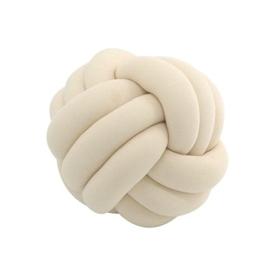 Hand Knot Cushion Sofa Throw Pillow Soft Round Handmade Knotted Ball Car Bedding Stuffed Pillow Bed Living Room Chair Home Decor