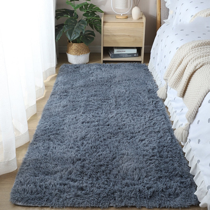 40*60cm/50*80cm Warm Carpet Bedroom Bedside Blanket Home Living Room Girl Room Plush Blanket Under The Bed