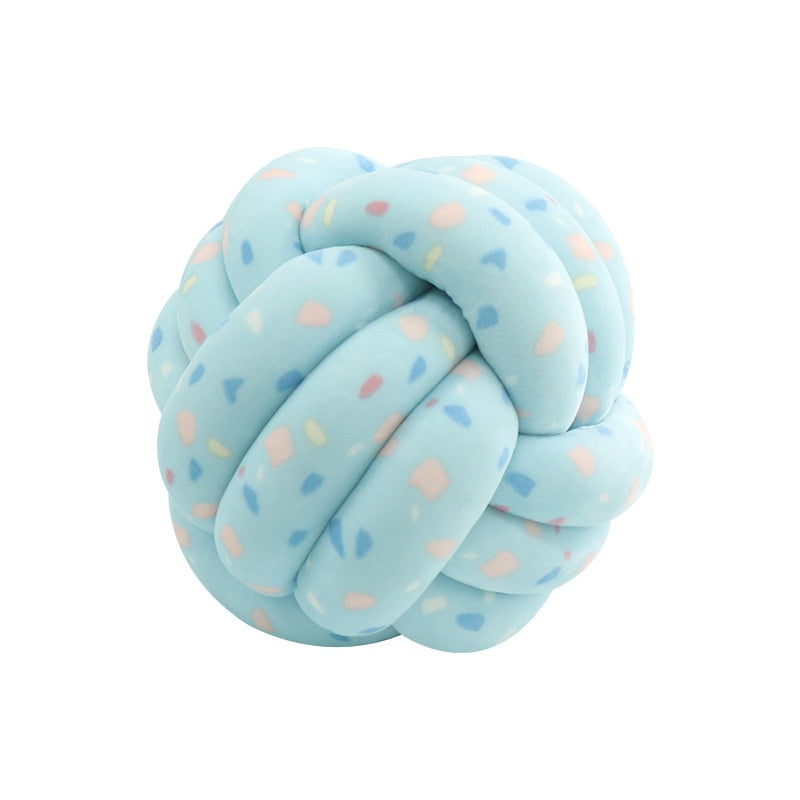 Hand Knot Cushion Sofa Throw Pillow Soft Round Handmade Knotted Ball Car Bedding Stuffed Pillow Bed Living Room Chair Home Decor