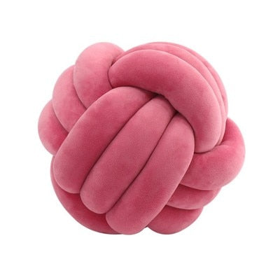 Hand Knot Cushion Sofa Throw Pillow Soft Round Handmade Knotted Ball Car Bedding Stuffed Pillow Bed Living Room Chair Home Decor