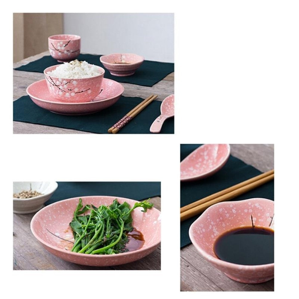 Japanese Ceramic Tableware cutlery table Set Household Dinnerware dining table dish dinner set plates and dishes eco friendly