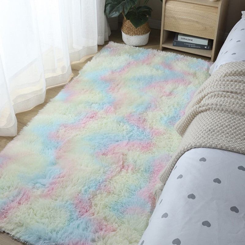 40*60cm/50*80cm Warm Carpet Bedroom Bedside Blanket Home Living Room Girl Room Plush Blanket Under The Bed